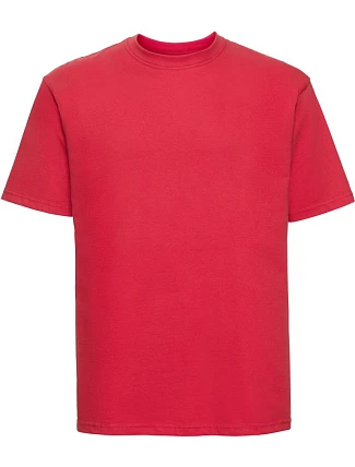 Tričko Russell Athletic 180M z hrubej bavlny „Authentic“ 10.180M, jasne červené Tričko Russell Athletic 180M z hrubej bavlny „Authentic“ 10.180M, jasne červené