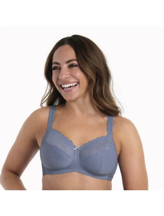 Mäkká podprsenka Eloise . 5296 stredne modrá - RosaFaia