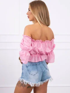 Blúzka vo svetlo ružovej farbe