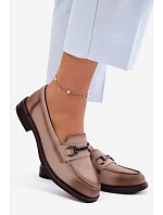 Dámske kožené mokasíny Vinceza Beige Dámske kožené mokasíny Vinceza Beige