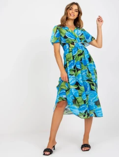 Šaty DHJ SK 15967.54P čierna a modrá