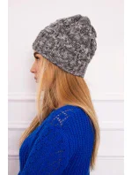 Fleecová čiapka Roksana K209 tmavo šedá