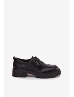 Dámské polobotky z eko kůže černé Adrelle