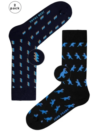 Pánske ponožky John Frank JF2LS21W53 2Pack