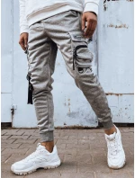 FashionStreet šedé pánske bojové nohavice UX4204
