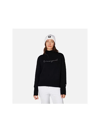 Dámsky sveter ROSSIGNOL W SIGNATURE SWEATER, čierny