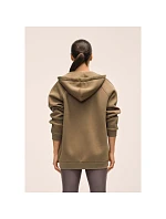 Dámska mikina CASALL Easy Oversized Zip Hoodie, hnedá farba Dámska mikina CASALL Easy Oversized Zip Hoodie, hnedá farba