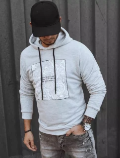 Pánska sivá mikina FashionStreet BX5468