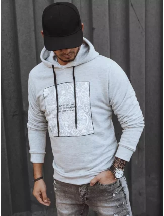Pánska sivá mikina FashionStreet BX5468