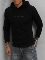 Pánska čierna mikina FashionStreet BX5478