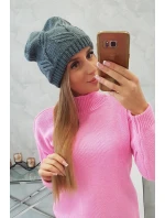 Majka dámska čiapka K376 tmavo šedá