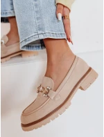 Dámske mokasíny s plochou podrážkou LOFINKA beige FashionStreet ZY0797 Dámske mokasíny s plochou podrážkou LOFINKA beige FashionStreet ZY0797