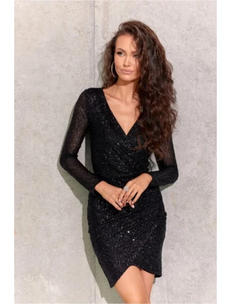 Dámske šaty SUK0422 Čierna - Roco Fashion Dámske šaty SUK0422 Čierna - Roco Fashion