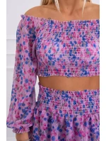 Fialová kvetinová sada