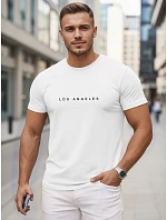 Pánske bavlnené tričko s nápisom Los Angeles white FashionStreet NX5099R Pánske bavlnené tričko s nápisom Los Angeles white FashionStreet NX5099R