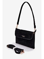 Malá Kabelka Listonoska Z Eko Semiše Černá Lucelle