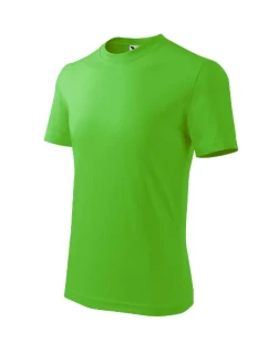 Základné tričko pre deti jablkovo zelené