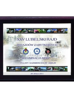 Plastový diplom s farebným dotykovým laminátom