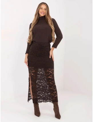 Sukňa MI SD G9137.16P tmavohnedá