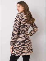 Dámsky kabát EM PL 22215.55 čierno-béžový - FPrice