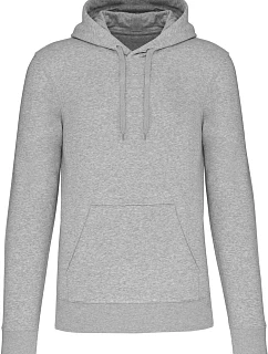 Kariban K 4027 Pánska ekologická mikina s kapucňou 20.4027 oxford grey