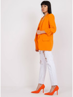 Dámske svetlo oranžové sako s podšívkou
