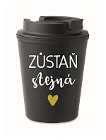 STAY THE SAME - čierny termohrnček 300 ml
