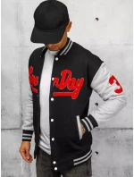 Pánska mikina na zips čierna FashionStreet BX5444 Pánska mikina na zips čierna FashionStreet BX5444