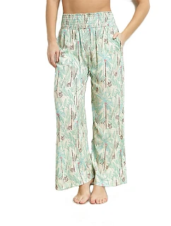 Dámske plážové nohavice DIM TROPICAL PANTS - DIM - zelené