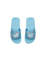 Klapka na suchý zips Kubota viacfarebná kvetinová modrá K25SS-100-001-14-1