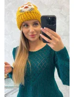 Dámska čiapka Ofelia K349 mustard