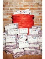 Dziecięce Zooksy Skarpetki Świąteczne List