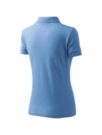 Dámske tričko Pique Polo sky blue