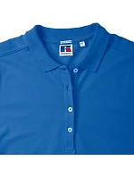 Russell Athletic 566F Dámske elastické polo tričko z piké 10.566F biele Russell Athletic 566F Dámske elastické polo tričko z piké 10.566F biele