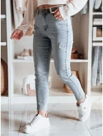Dámske džínsové nohavice slim fit s opaskom MIXFELL modré FashionStreet UY2418