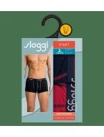 Pánske boxerky Štart Hipster C2P box - BLUE - DARK COMBINATION - tm.modrá-vínová M008 - SLOGGI Pánske boxerky Štart Hipster C2P box - BLUE - DARK COMBINATION - tm.modrá-vínová M008 - SLOGGI
