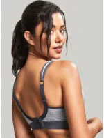 Športová podprsenka 7341B Non Wired Bra charcoal marl grey - Panache
