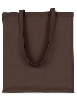 Kimood KI 0223 Bavlnená taška s dlhým uchom 19.0223 čokoládová