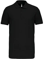 Kariban K 239 Pánske elastické polo tričko z piké 20.K239 čierne