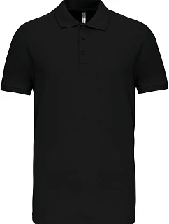 Kariban K 239 Pánske elastické polo tričko z piké 20.K239 čierne