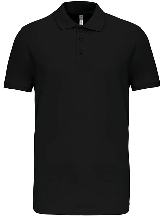 Kariban K 239 Pánske elastické polo tričko z piké 20.K239 čierne