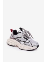 Sneakersy Dziecięce Na Grubej Podeszwie Srebrne Xairana