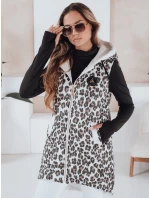 Dámska prešívaná maskáčová vesta ELMERA biela FashionStreet TY5028