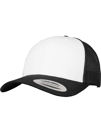 Flexfit 6606CF 6-panelová čiapka typu Trucker 55.06CF čierna/biela/čierna Flexfit 6606CF 6-panelová čiapka typu Trucker 55.06CF čierna/biela/čierna
