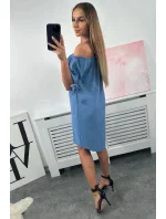 Tmavé džínsové šaty bez rukávov Tmavé džínsové šaty bez rukávov