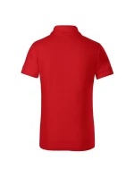 Pique Polo Voľné detské polo tričko červené Pique Polo Voľné detské polo tričko červené