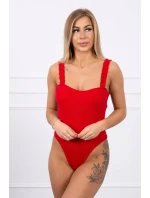 Body bez ramienok červené