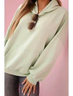 Mikina s kapucňou butter mint