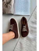 Tenisky Barefoot z prírodného semišu Zazoo 314 chocolate Tenisky Barefoot z prírodného semišu Zazoo 314 chocolate