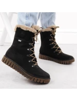 Rieker W Y3424-00 RKR745 topánky s umelou kožušinou Rieker W Y3424-00 RKR745 topánky s umelou kožušinou